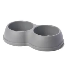 My Pets Solutions Миска двойная ENJOY, серый, 2x0,6 л
