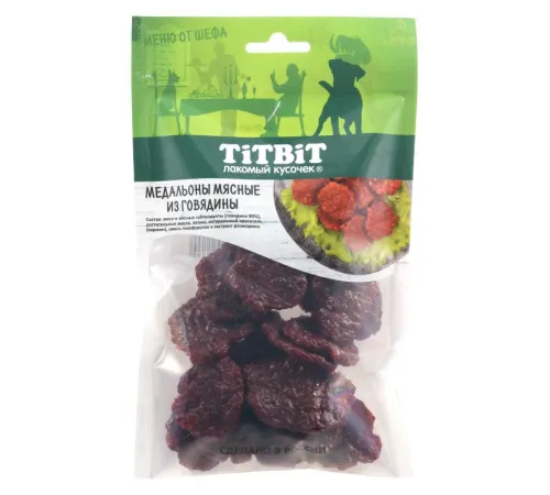ТИТБИТ Медальоны мясные из говядины Меню от Шефа, 80 г