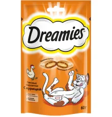 Dreamies Подушечки для кошек с курицей 60 г