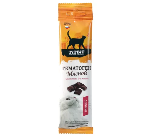 ТИТБИТ Гематоген мясной immuno для кошек, 30 г
