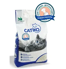 CATIKO Наполнитель комкующийся (Детская пудра), 3,9 кг/5,5 л