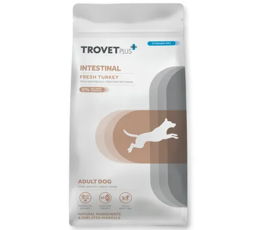Trovet Plus Adult Dog Intestinal (Индейка), 3 кг (УЦЕНКА)