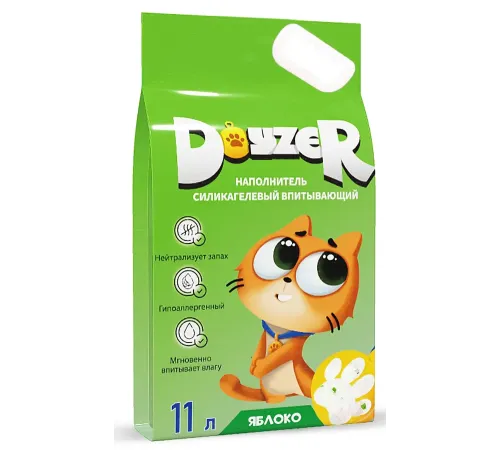 Doyzer Наполнитель силикагелевый (яблоко), 11 л