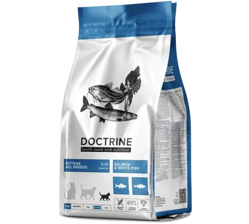 Doctrine Kitten (Лосось, белая рыба), 800 г