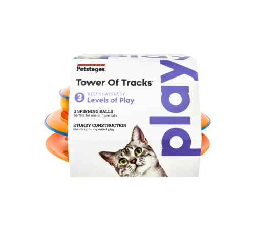 Petstages Игрушка для кошек Трек 3 этажа, 24 см