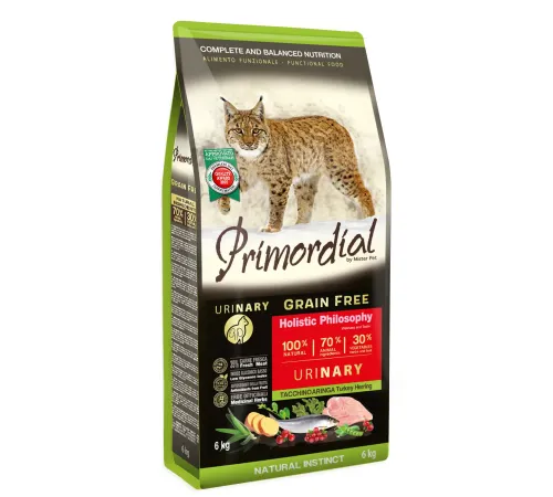 Primordial Cat Adult Urinary (Индейка и сельдь), 6 кг