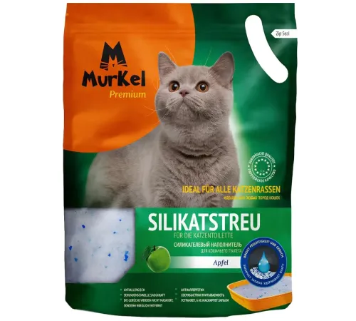 Murkel Наполнитель силикагелевый (Яблоко), 22 л/10 кг
