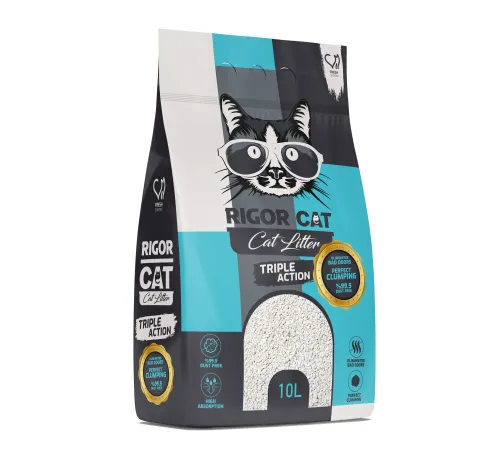 Rigor Cat Наполнитель бентонитовый Свежесть, 10 л