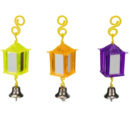 Beeztees Игрушка Фонарик зеркальный с колокольчиком,10 см
