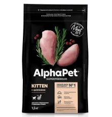 AlphaPet Superpremium Kitten  (Цыпленок), 400 г