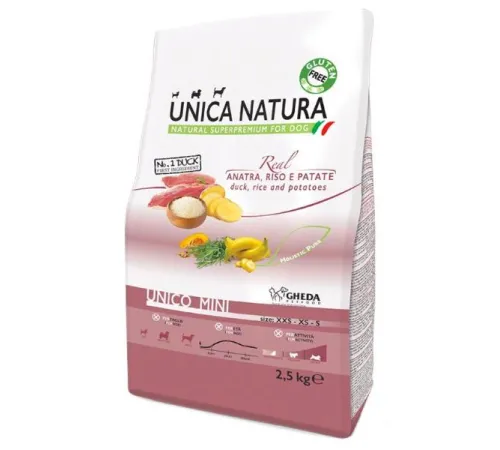 Unica Natura Unico Mini (Утка, рис и картофель) 800 г