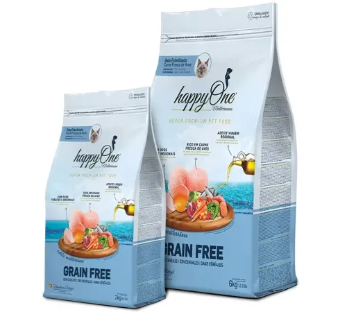 HappyOne Mediterraneum Cat Sterilized (Яйцо, птица), 2 кг
