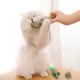 Котики собачки Игрушка Мышка из кошачьей мяты с пером, 12 см