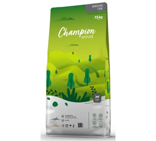 Craftia Champion Nature Super Kitten (Лосось с мускатной тыквой), 15 кг