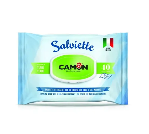 CAMON Салфетки очищающие с ароматом иланг-иланг, 40 шт/уп