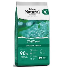 Dibaq Natural Moments Cat Sterilized (Курица, индейка), 2 кг