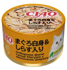 INABA CIAO can Тунец Магуро и мальки ширасу, 85 г