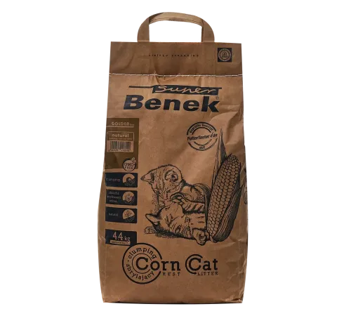 Super Benek Corn Cat кукурузный Golden, 7 л