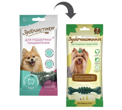 Зубочистики Мятные для мини-пород, 60 г