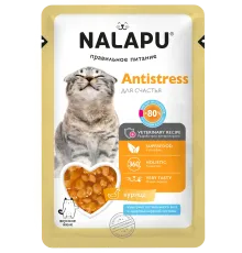 Nalapu Antistress для кошек (Курица и экстракт родиолы в желе), 77 г