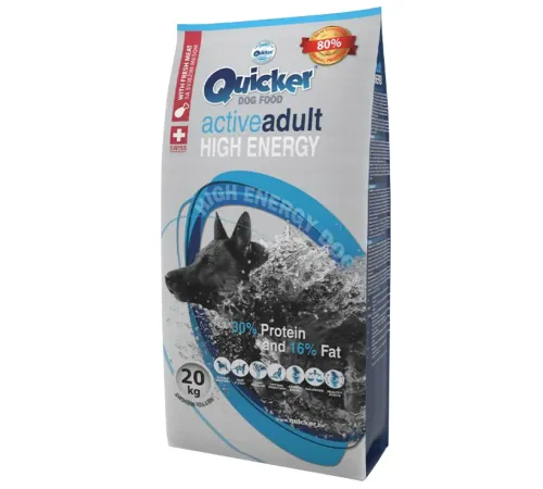 Quicker Premium Activ НЕ Adult Dog (Говядина, рыба), 20 кг