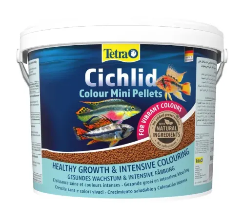 Tetra Корм Cichlid Colour Mini Pellets, 10 л (3,9 кг)