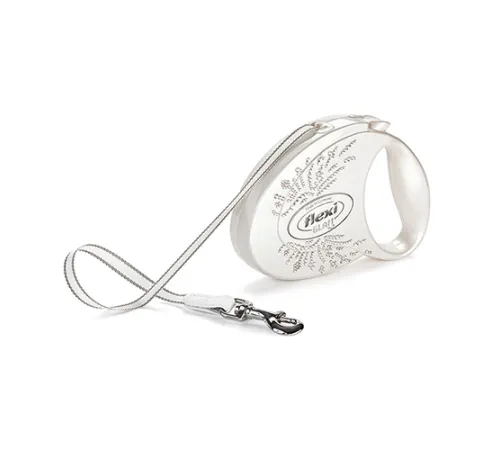 Поводок-рулетка Flexi Glam Compact S Крылья Черный