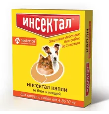 Экопром Инсектал капли для собак от 4 до 10 кг 0,8 мл
