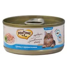 Мнямс Консервы Тунец с креветками в нежном желе, 70 г