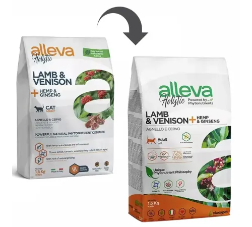 Alleva Holistic Adult Cat (Ягненок и оленина), 400 г