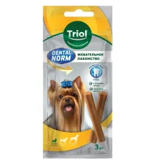 Triol DENTAL NORM Палочки жевательные для собак мелких пород, 45 г (3 шт/уп)