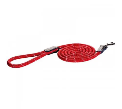 Поводок Rogz Rope Lijn Lang Red 6 мм/1,8 м
