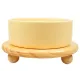 Mr.Kranch Миска на бамбуковой подставке Bamboo, желтая, 850 мл