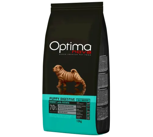 Optimanova Puppy Digestive (Кролик и картофель), 2 кг