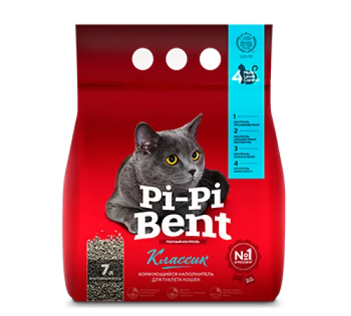 Наполнитель Pi-Pi-Bent Классик, 3 кг (7 л)