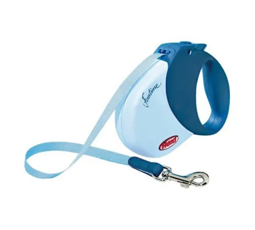 Рулетка Flexi Funtime S, лента 5 м (голубой)