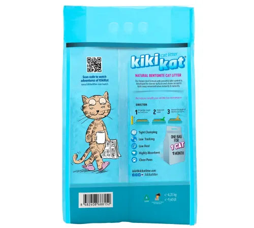 KiKiKat Наполнитель Горная свежесть, 5 л
