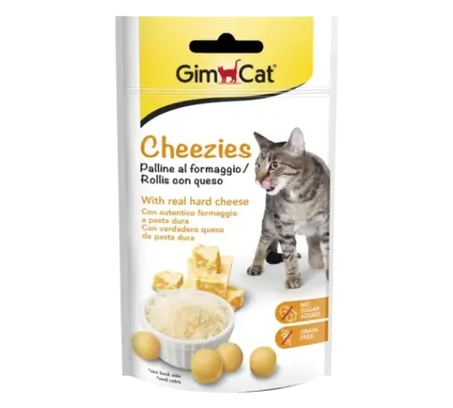 Gimcat Сырные шарики Cheezies для кошек, 50 г
