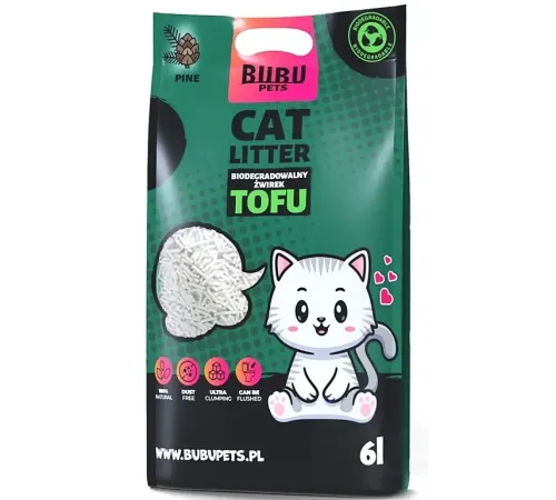 Bubu Pets Tofu Pine, 6 л (2,5 кг)
