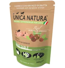 Unica Natura Real Grand Sable Печенье для собак с клюквой 300 г