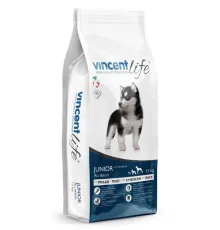 Vincent Life Junior Dog (Курица и рис), 15 кг