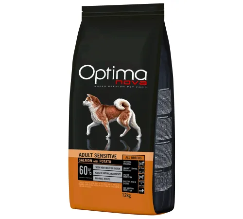 Optimanova Adult Sensitive (Лосось и картофель), 2 кг