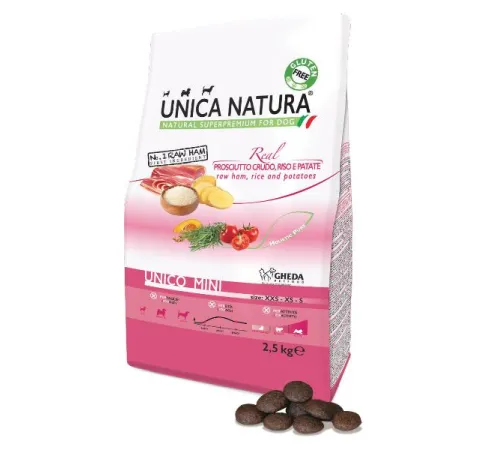 Unica Natura Unico Mini (Сыровяленая ветчина, рис, картофель) 800 г
