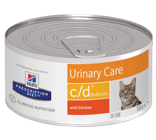 Hill's c/d Multicare Urinary Care для кошек с курицей, 156 г