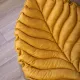 Mr.Kranch Лежанка двухстороняя c имитацией кожи Листочек, охра, 90х65х5 см