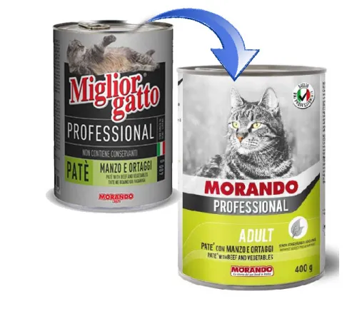 Morando Professional Beef and Vegetables Pate cat 400 г