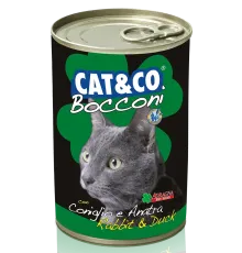 Adragna Cat&Co Кусочки кролика и утки в соусе, 405 г