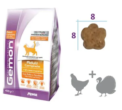 Gemon Cat Adult Complete (Курица, индейка), 2 кг