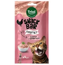 Triol Snack Bar Паштет из курицы с креветкой, 40 г