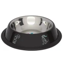 Lolo Pets Миска черная на резиновой основе 0,45 л